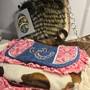 Pink and Brown Kids Bag